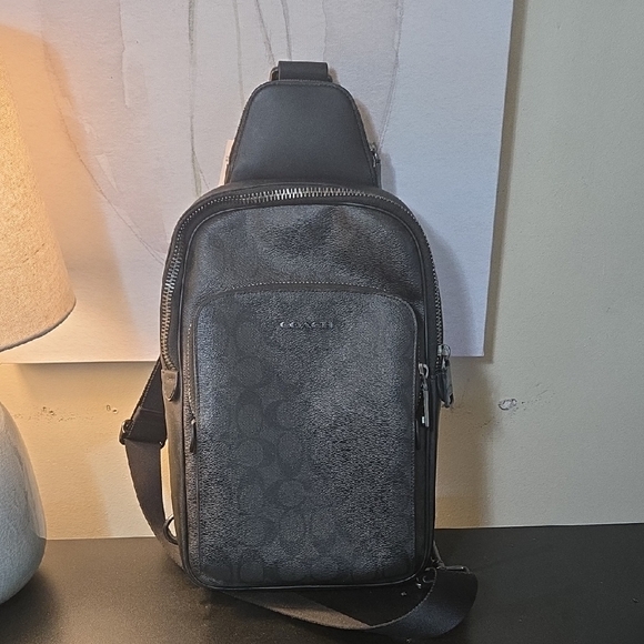 Coach Black and Gray Belt Bag - Picture 1 of 6
